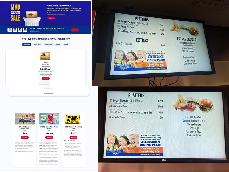 Sierra Creek Lodge Menu