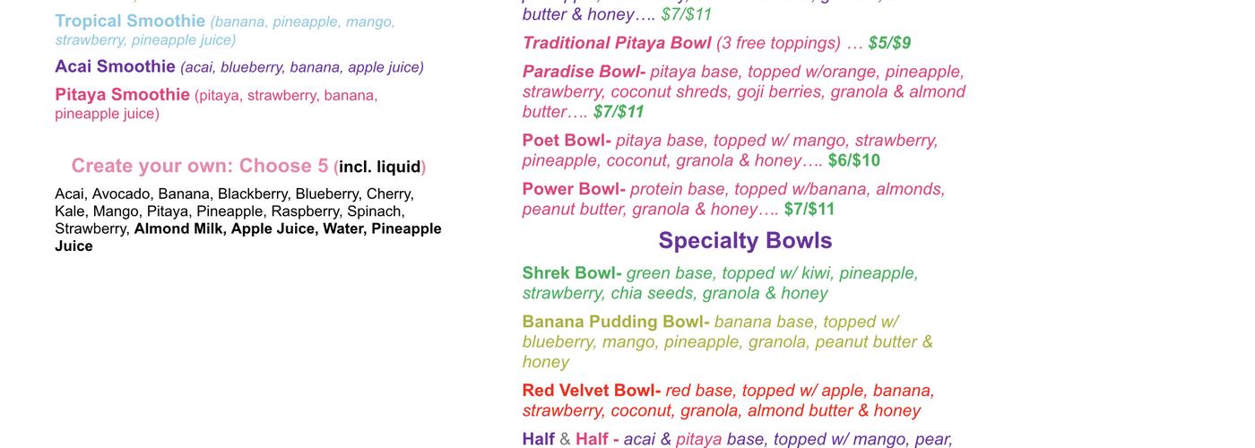 1215 Global Health And Wellness Menu