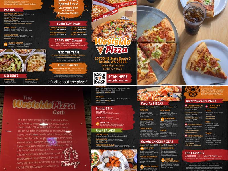 Westside Pizza Menu