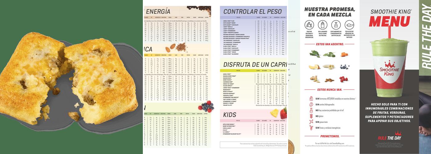 Smoothie King Menu