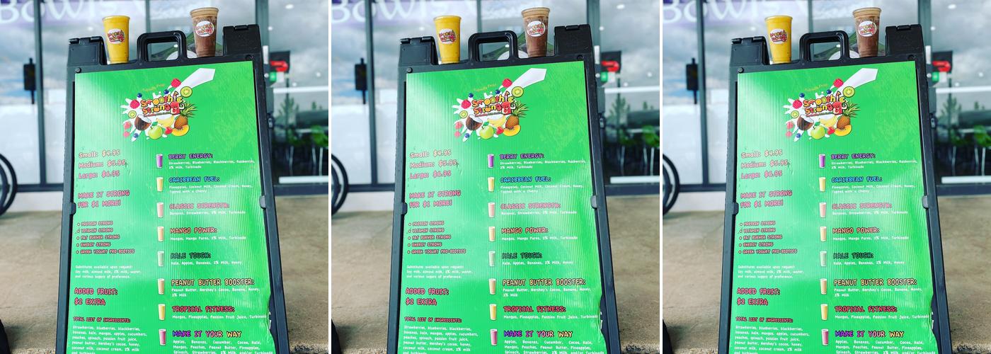 Smoothie Strong The Woodlands Menu