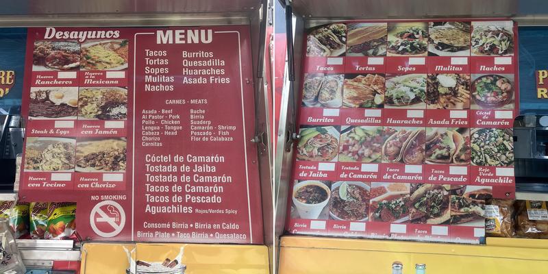 Tacos el flaco 1 Menu