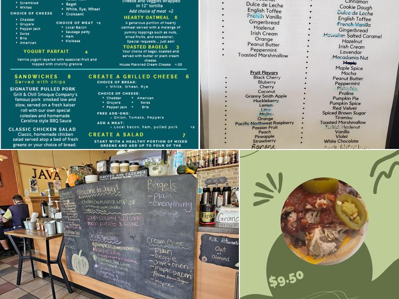 Java & Friends Menu