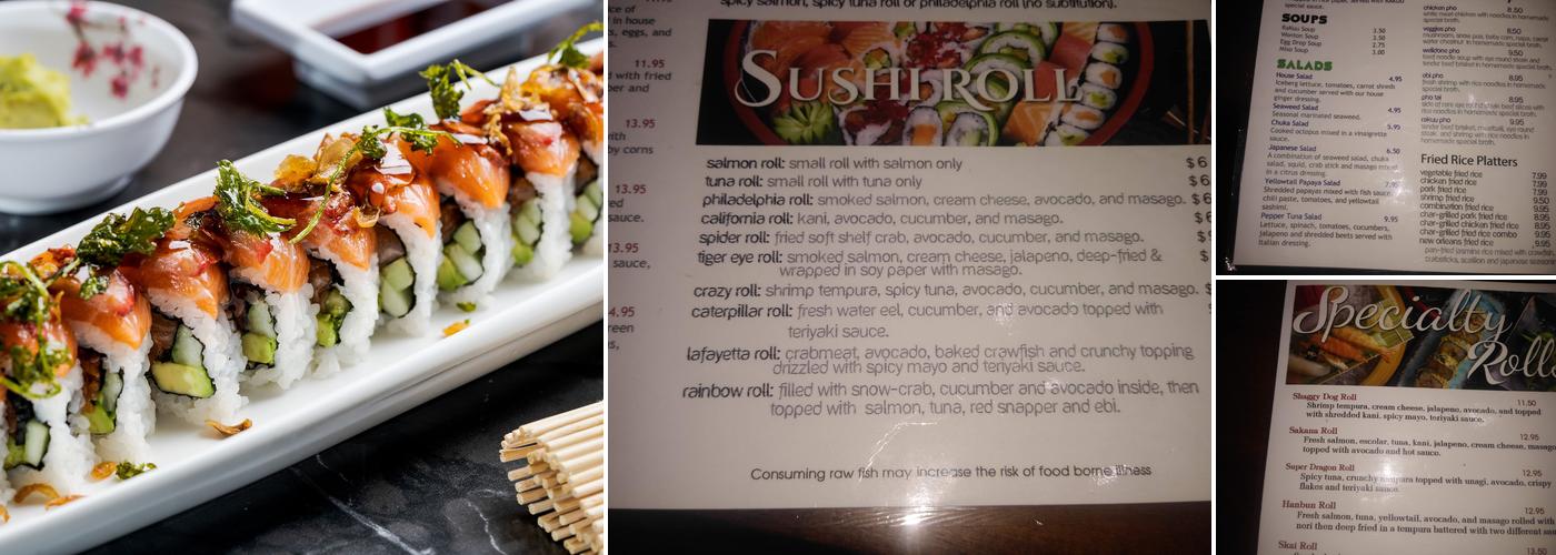RaKuu Restaurant Menu