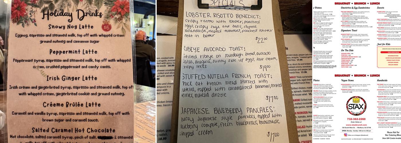 STAX Menu
