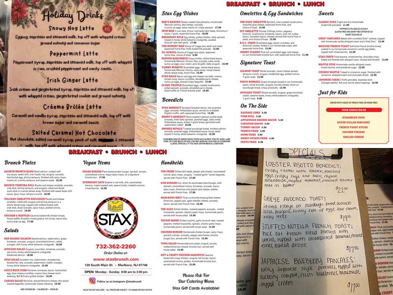 STAX Menu