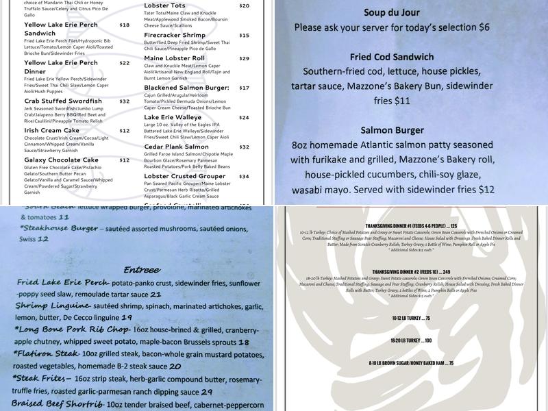 Black River Tavern Menu