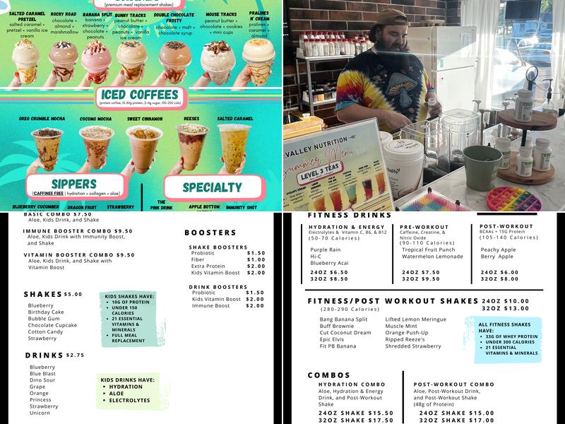 Valley Nutrition Menu