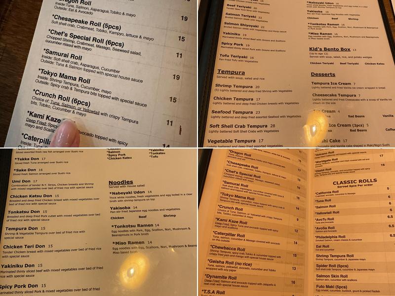 Sushi Umi Herndon Menu