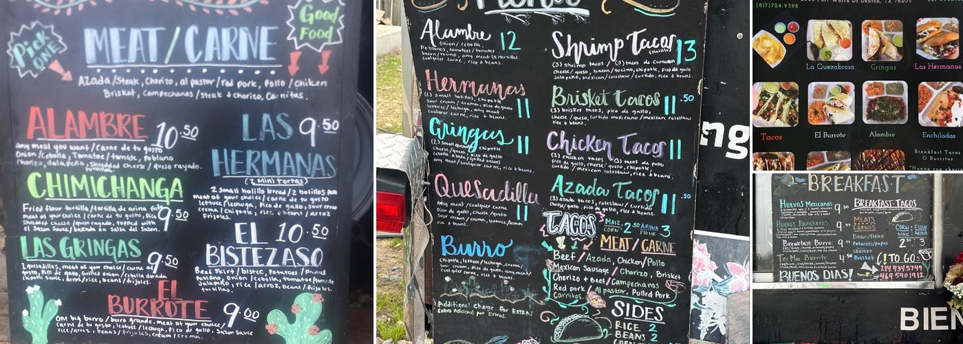 El Sazón Tex-mex mobile Menu