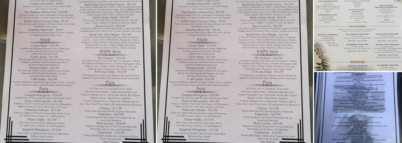 BAPS! Restaurant Menu