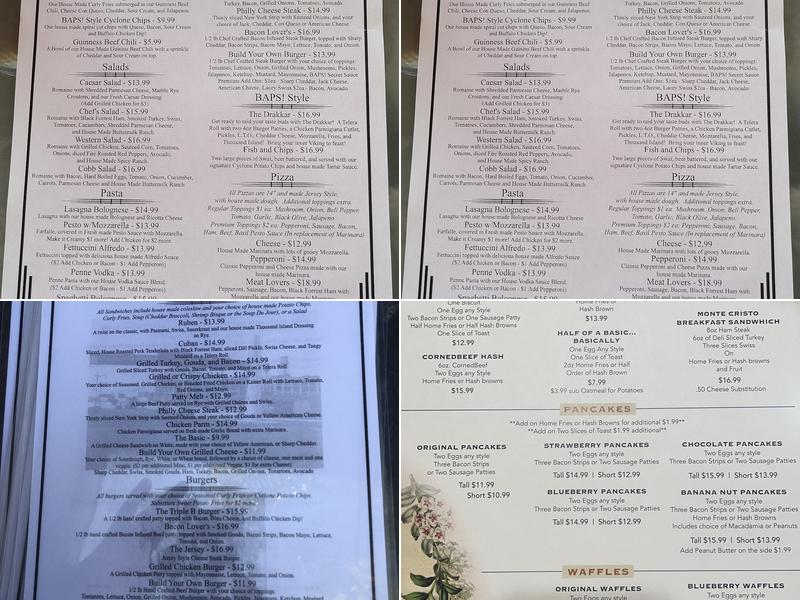 BAPS! Restaurant Menu