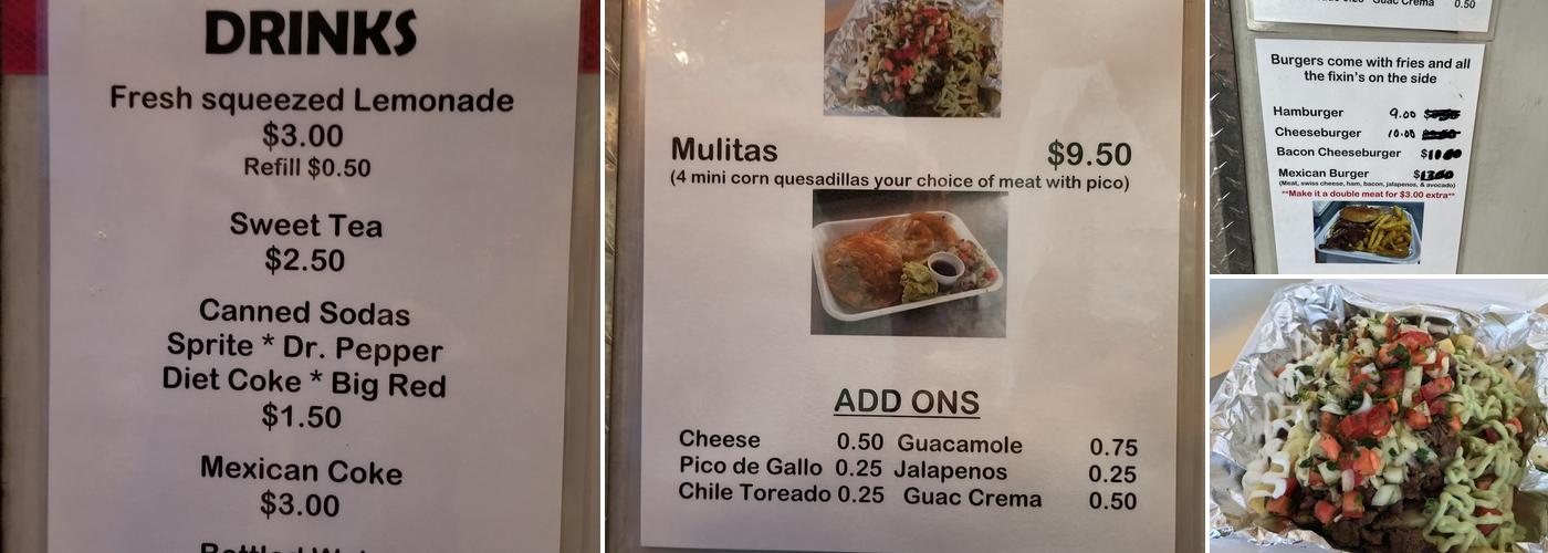 Taco Rose Menu