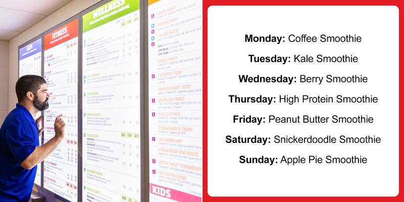 Smoothie King Menu