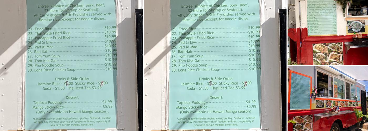 Thai Zapp Menu