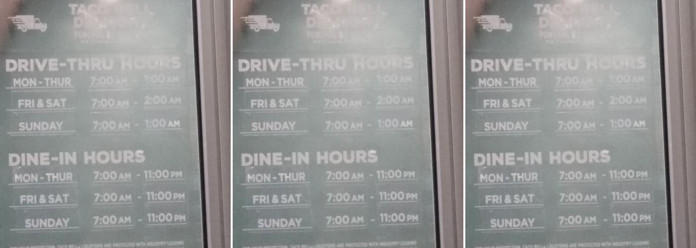 Taco Bell Menu