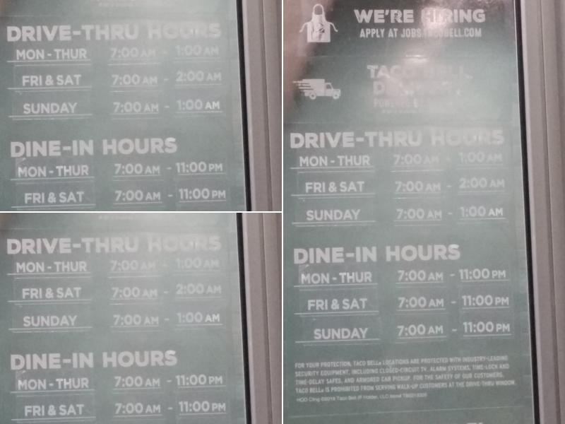 Taco Bell Menu