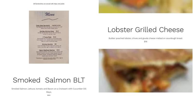 Cove Fish Market Menu