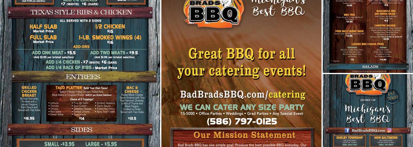 Bad Brads BBQ Menu