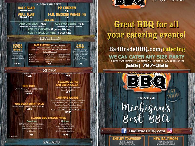 Bad Brads BBQ, Livonia Menu, Reviews (980), Photos (69) Restaurantji
