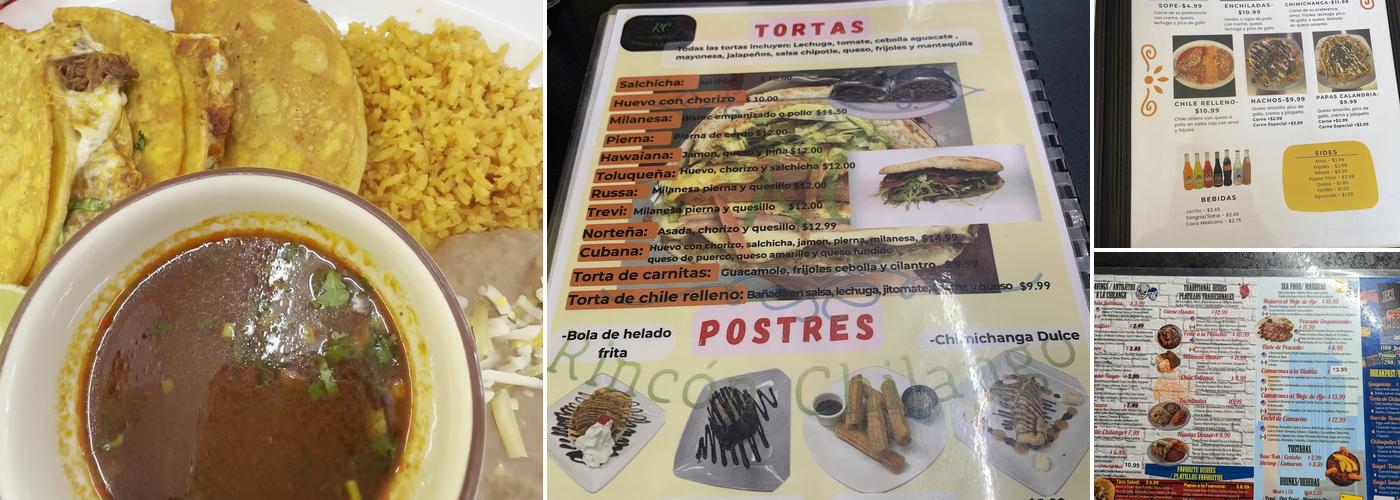 El Rincon Chilango Menu