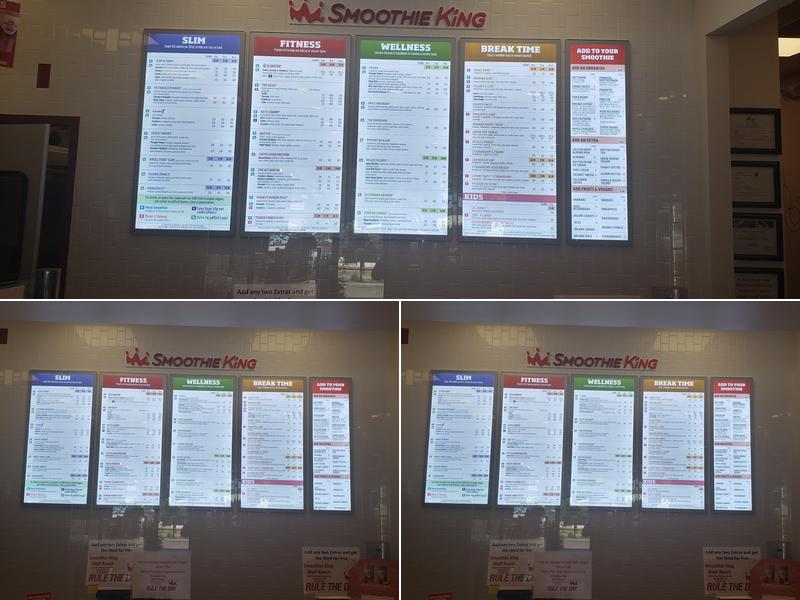 Smoothie King Menu