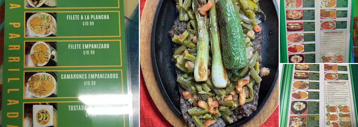 La Parrillada Menu