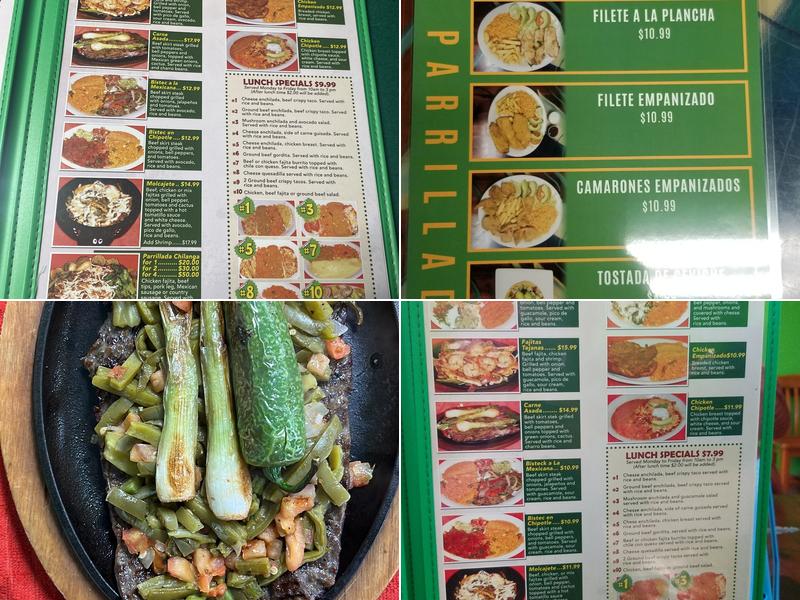 La Parrillada Menu