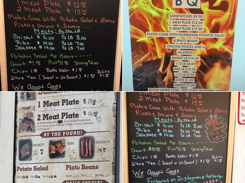 TNT BBQ Menu