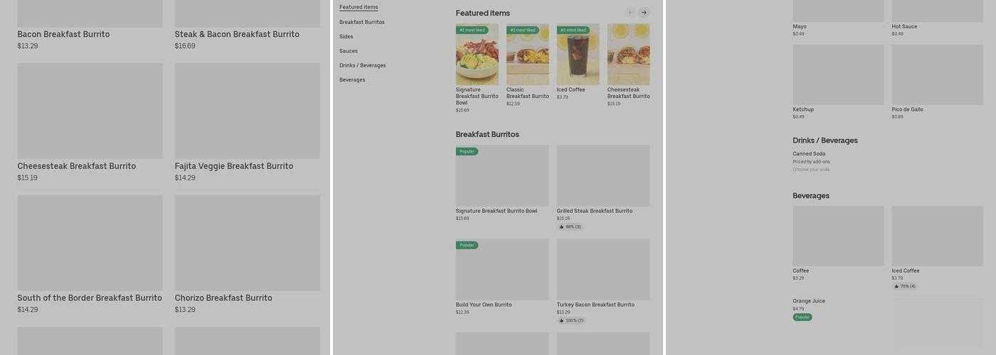Roasted Corn Express Menu