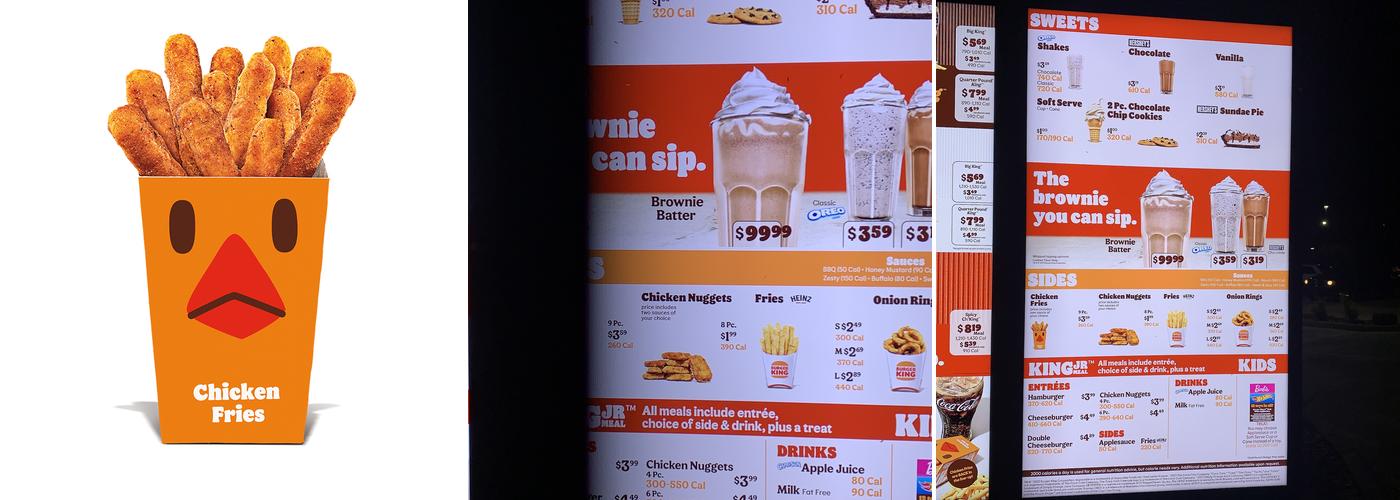 Burger King Menu
