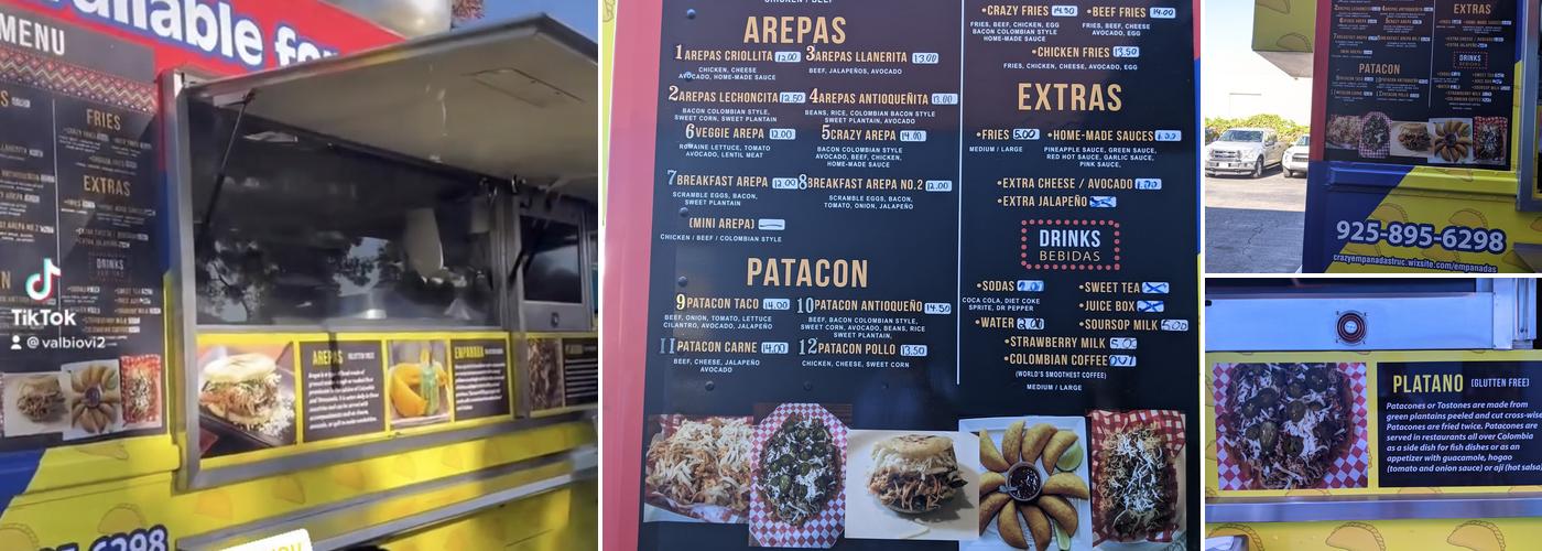 Crazy Empanadas Menu