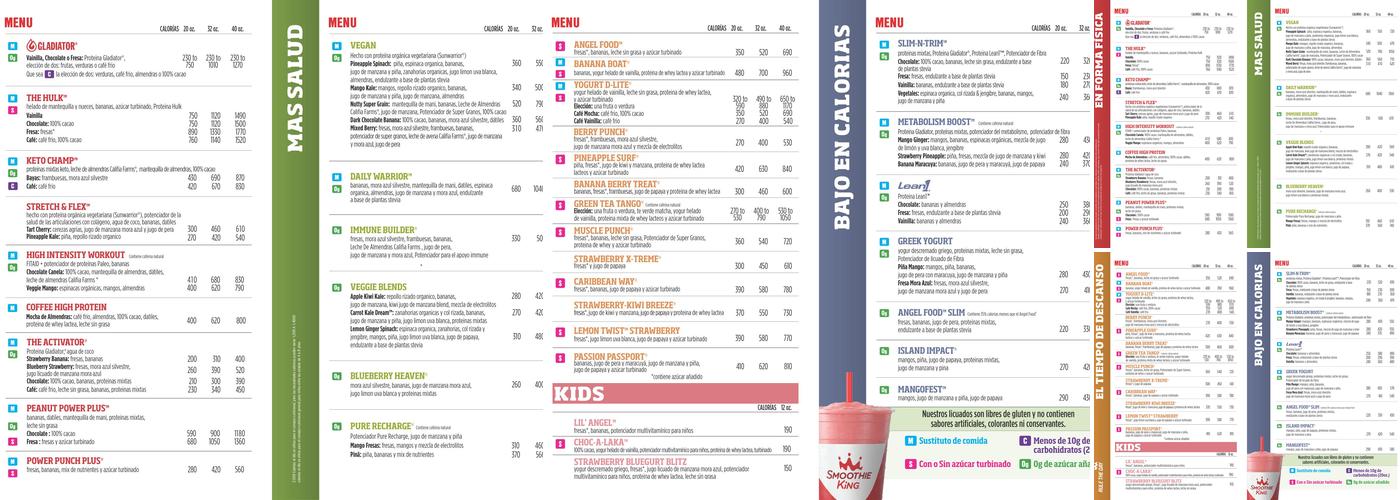 Smoothie King - Blending Soon Menu