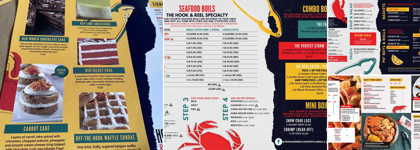Hook & Reel Cajun Seafood & Bar Menu