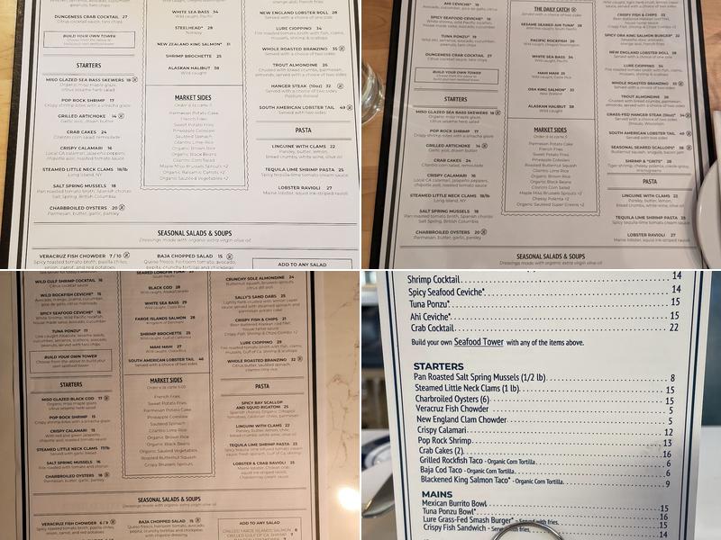 Lure Fish House Menu