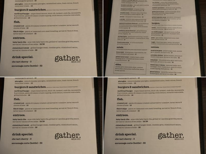 gather Menu