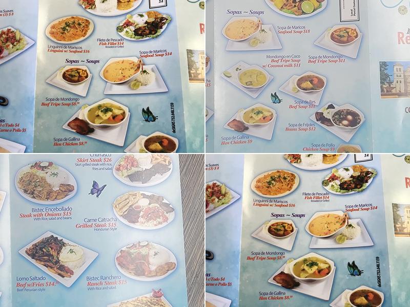 Alfa y Omega Restaurant Menu