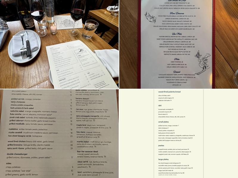 Rolo’s Menu