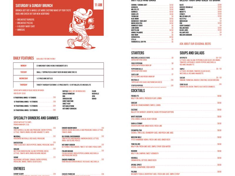 Old School Pizza & Wings by Parker's Menu