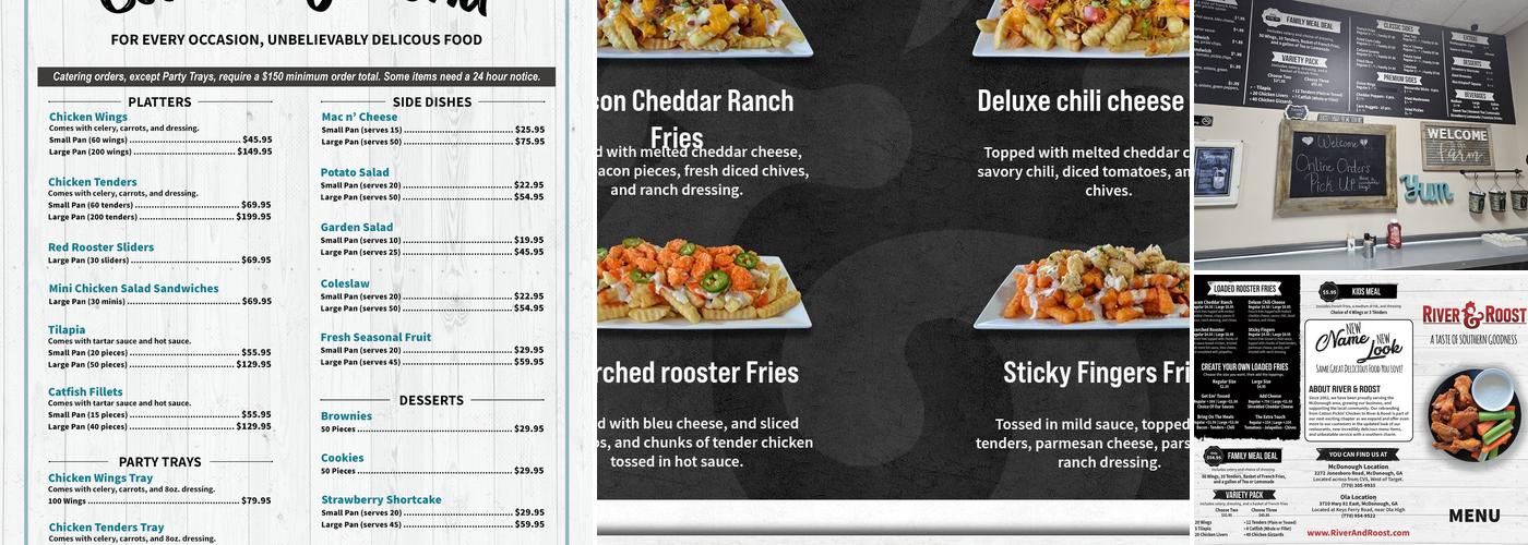 River & Roost Menu