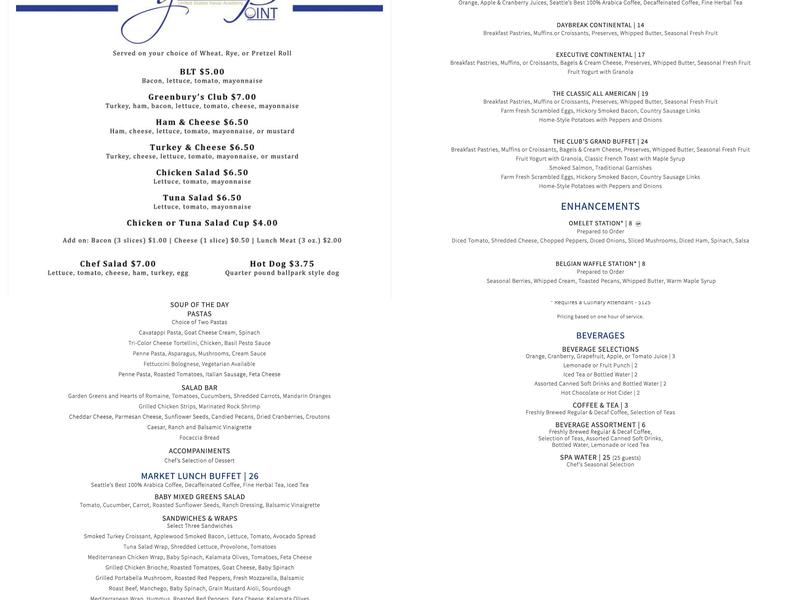 Naval Academy 1845 Coffee-Gatehouse Menu