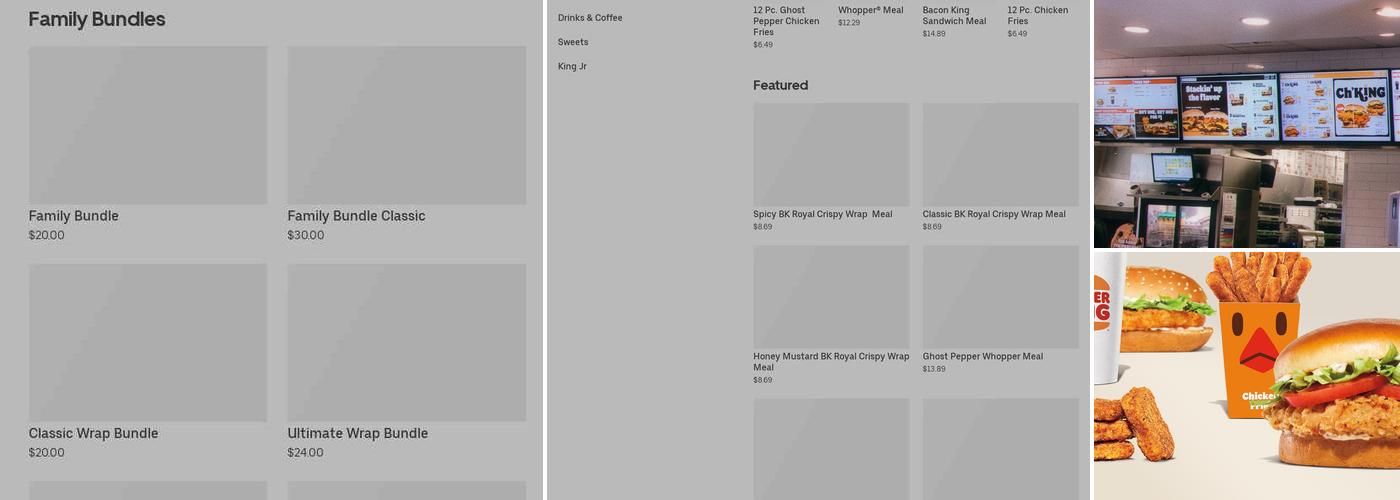 Burger King Menu