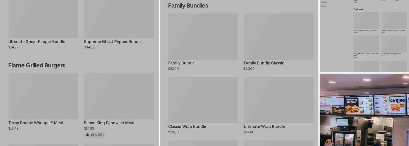 Burger King Menu
