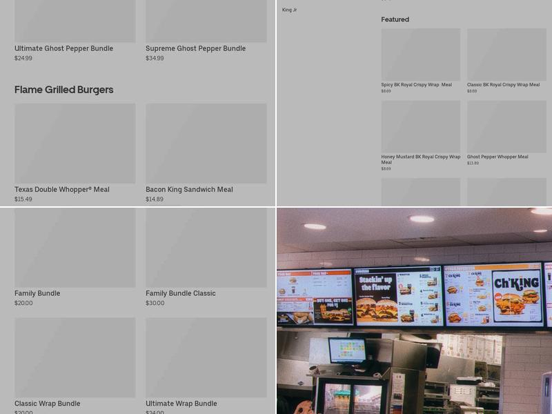 Burger King Menu