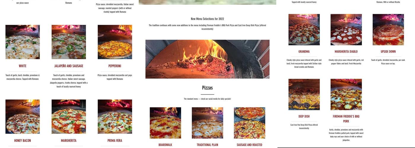 IL Fuoco Dentro Menu