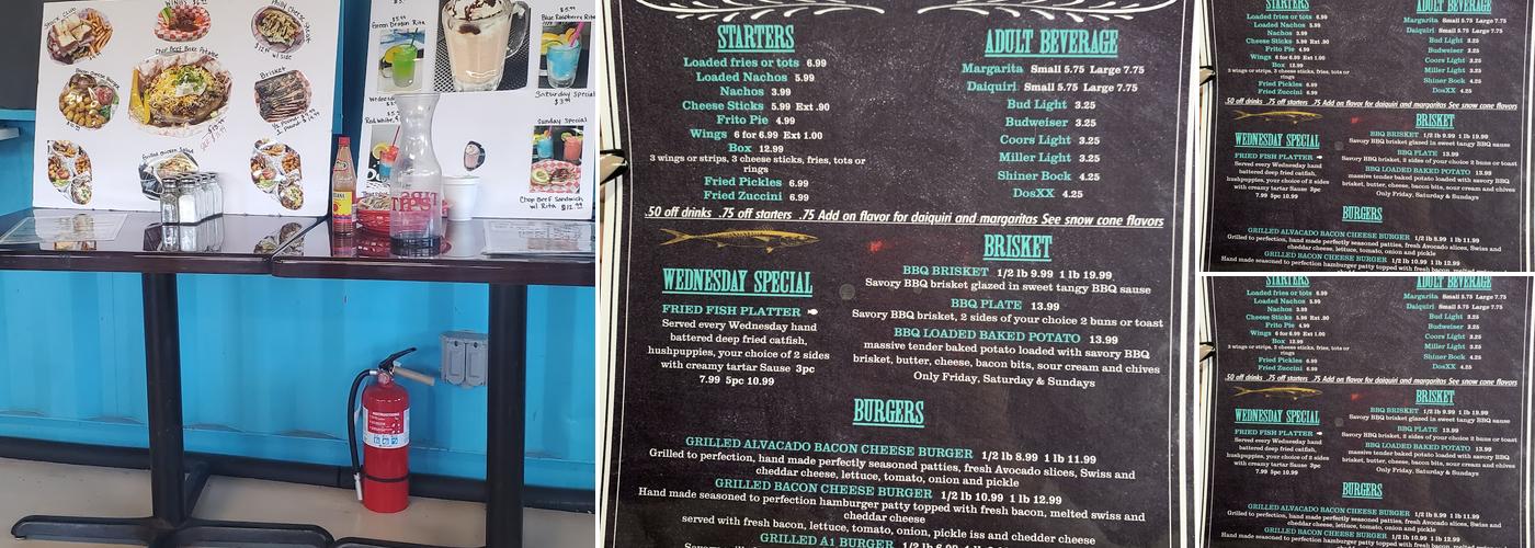 Huffman Snow Cone & Snack Shack Menu