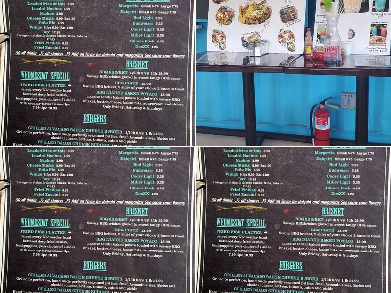 Huffman Snow Cone & Snack Shack Menu