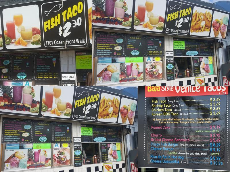 Venice Fish Taco Menu