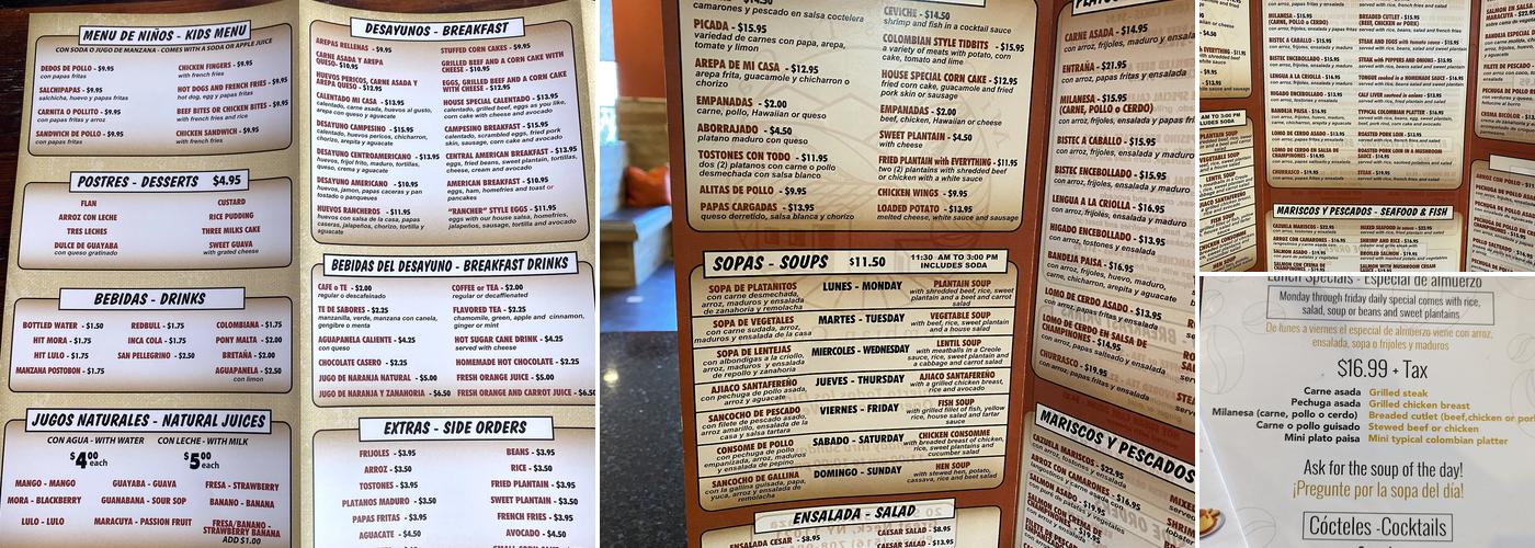 Mi Casa Es Tu Casa Menu