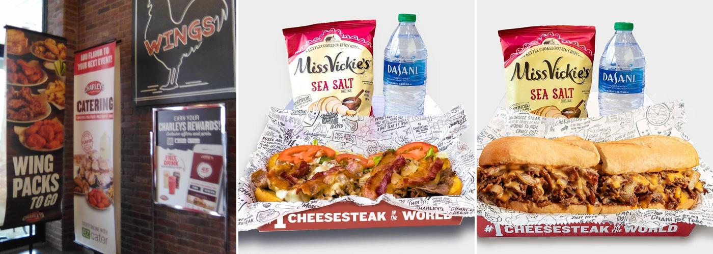 Charleys Cheesesteaks and Wings Menu